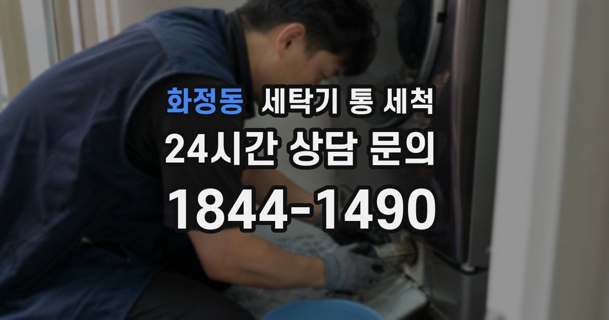 화정동 세탁기 통 세척