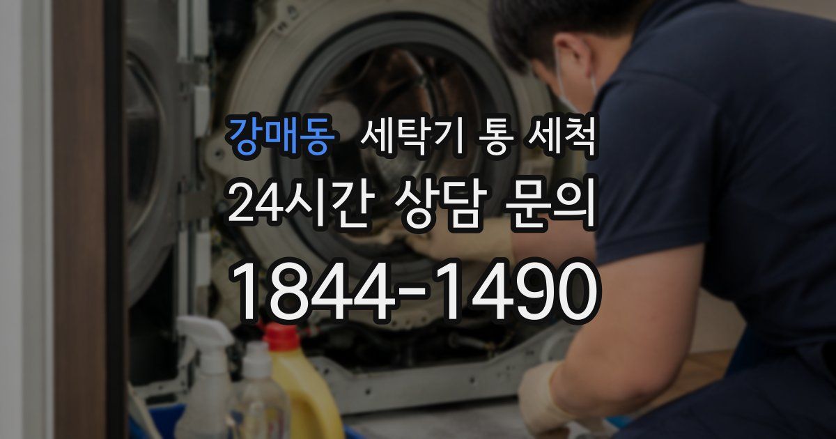강매동 세탁기 통 세척