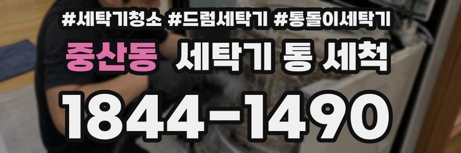 중산동 세탁기 통 세척
