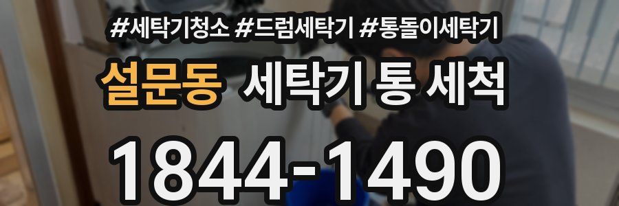 설문동 세탁기 통 세척