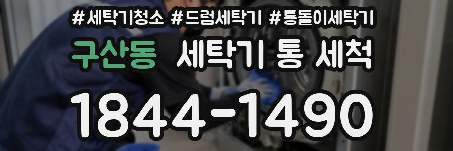 구산동 세탁기 통 세척