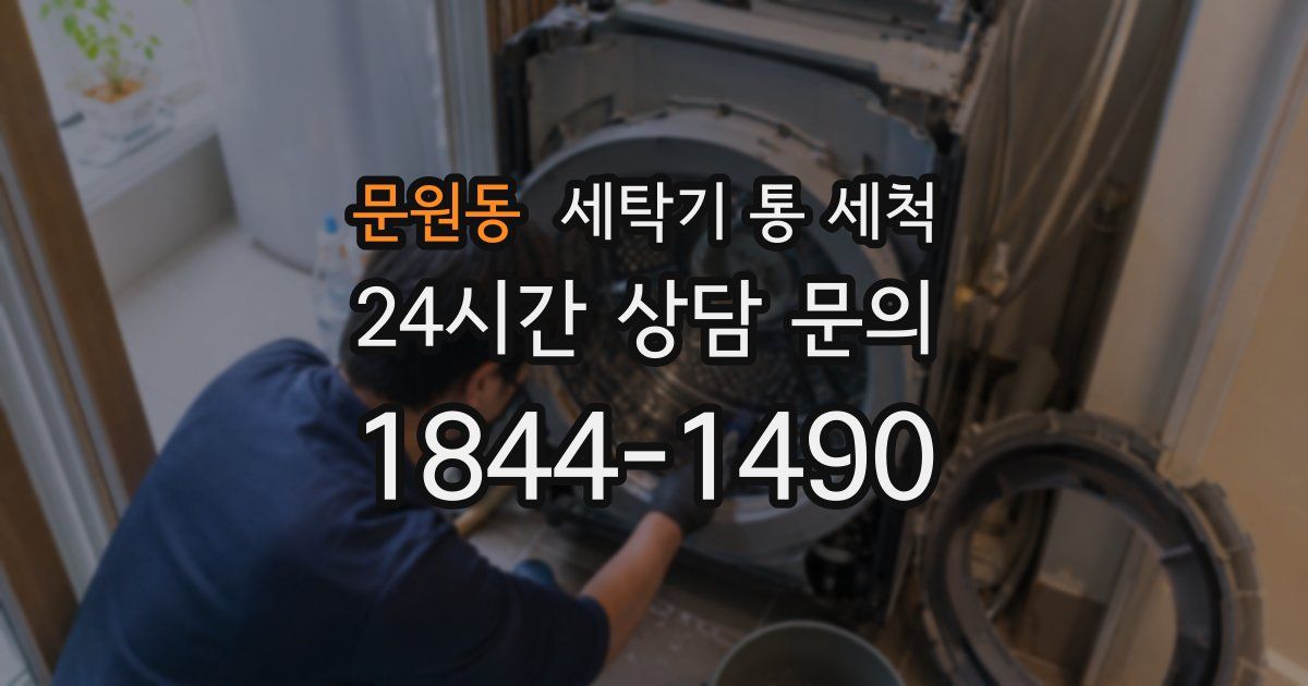 문원동 세탁기 통 세척