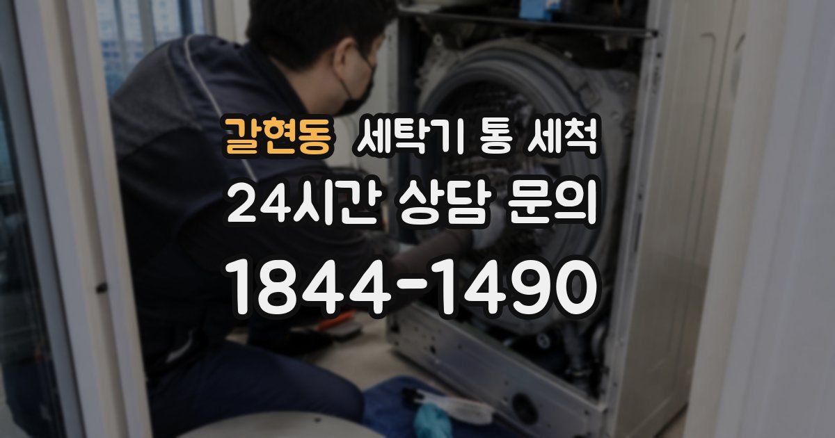 갈현동 세탁기 통 세척
