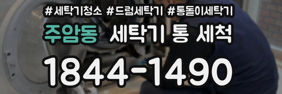 주암동 세탁기 통 세척