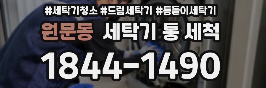원문동 세탁기 통 세척
