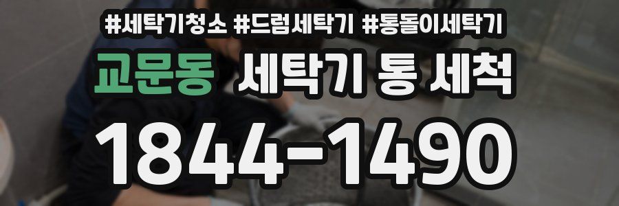 교문동 세탁기 통 세척