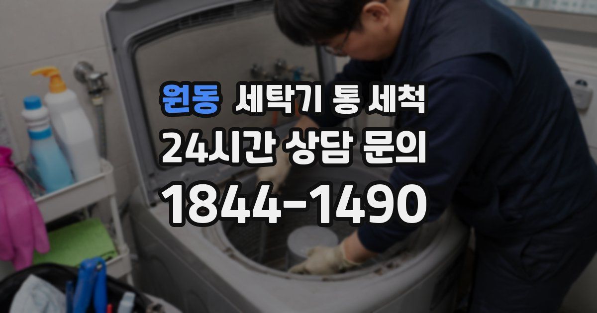 원동 세탁기 통 세척