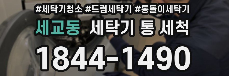 세교동 세탁기 통 세척