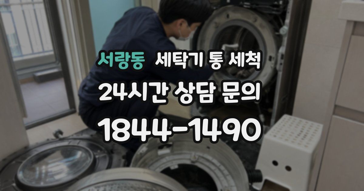 서랑동 세탁기 통 세척