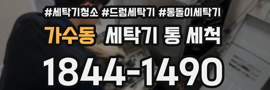 가수동 세탁기 통 세척