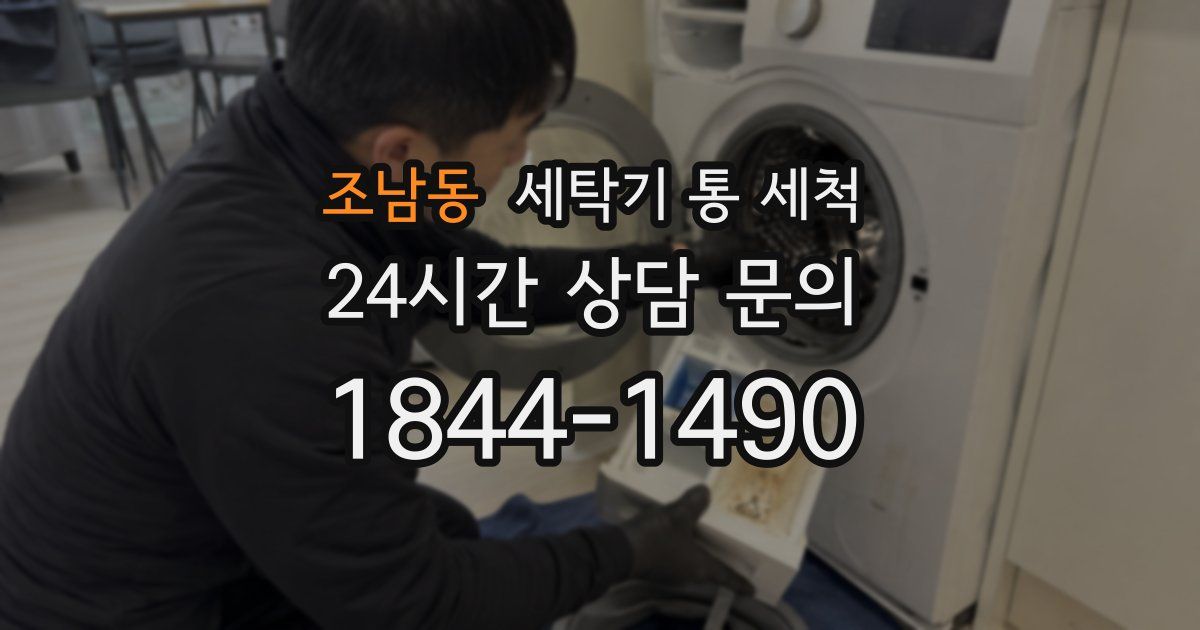 조남동 세탁기 통 세척
