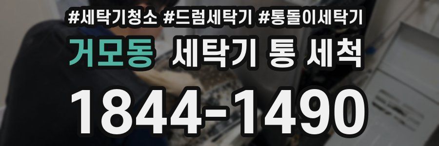 거모동 세탁기 통 세척