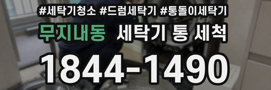 무지내동 세탁기 통 세척