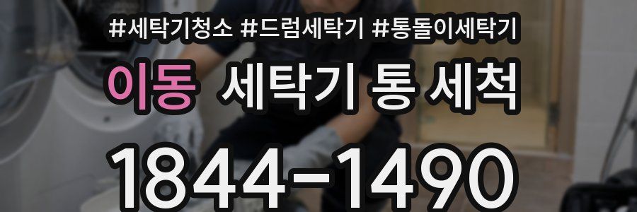 이동 세탁기 통 세척