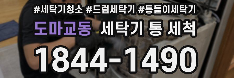 도마교동 세탁기 통 세척