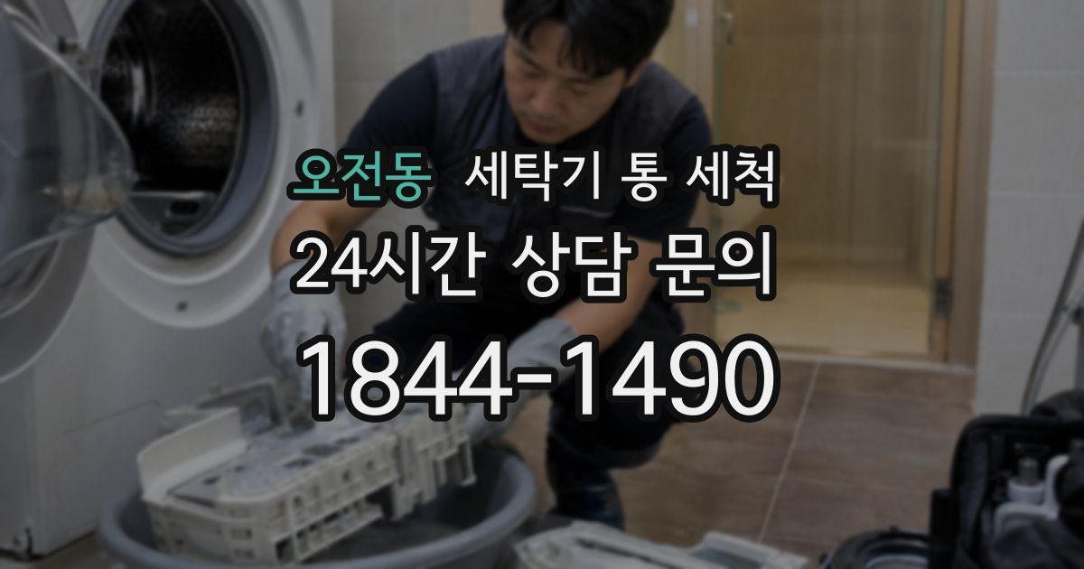 오전동 세탁기 통 세척