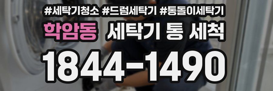 학암동 세탁기 통 세척