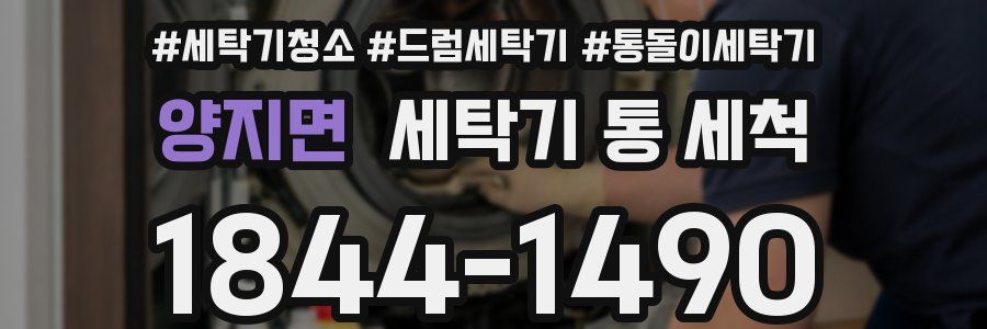 양지면 세탁기 통 세척