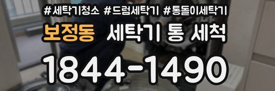 보정동 세탁기 통 세척
