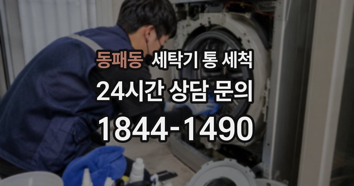 동패동 세탁기 통 세척