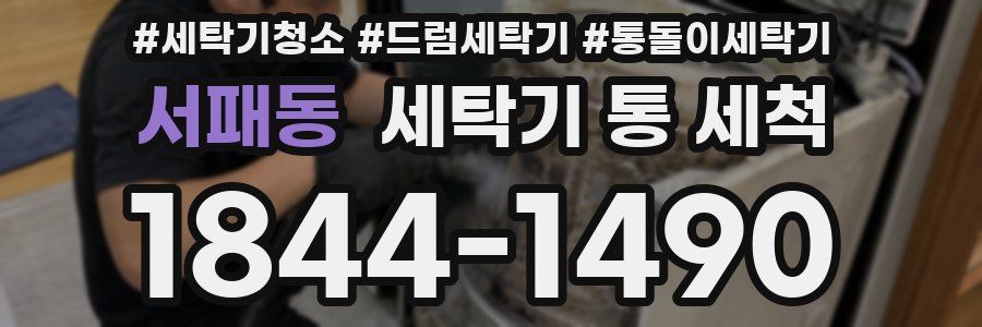 서패동 세탁기 통 세척