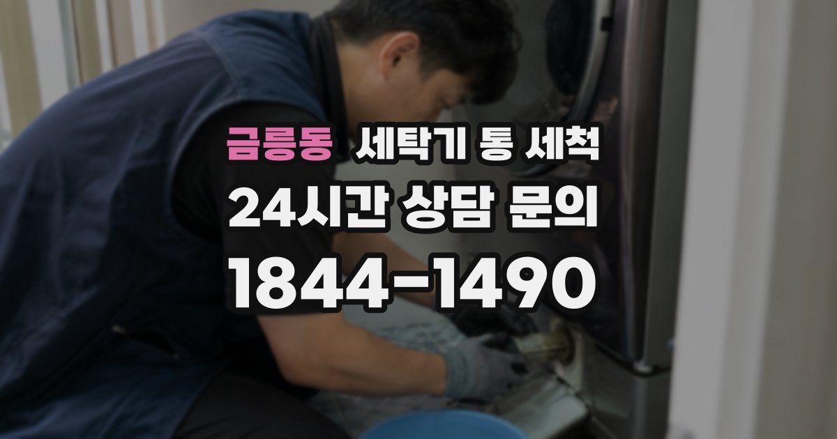 금릉동 세탁기 통 세척