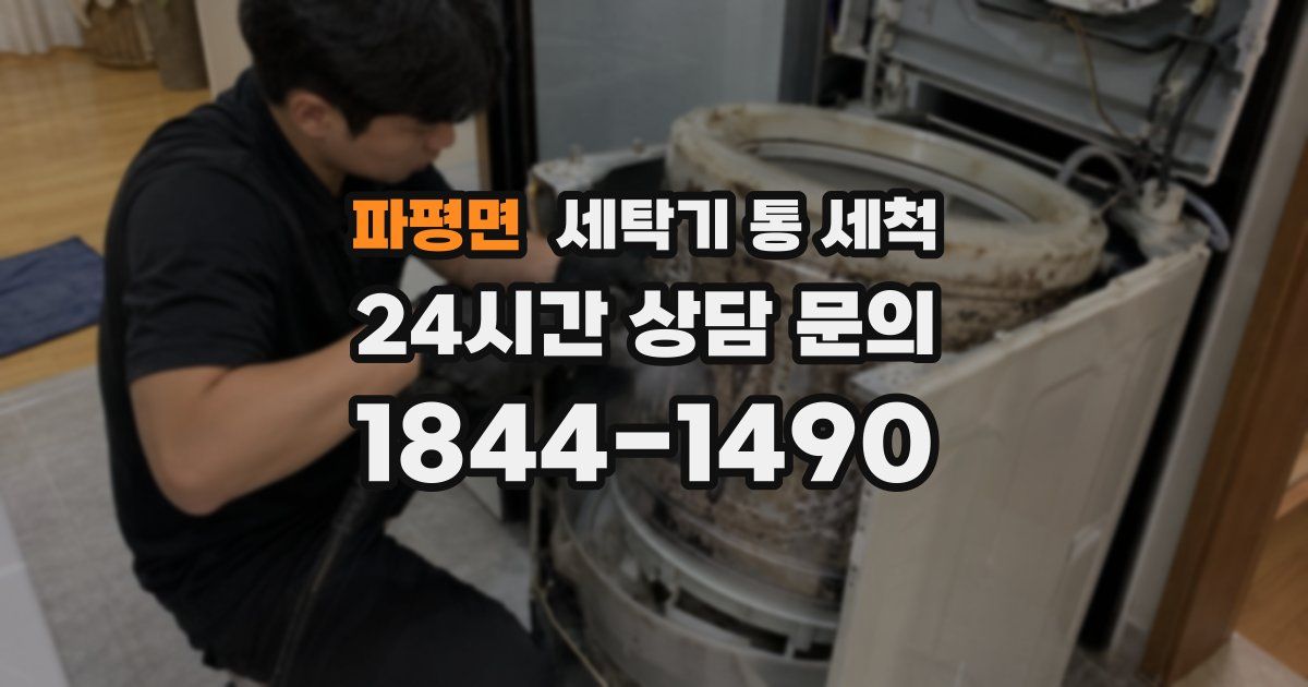 파평면 세탁기 통 세척