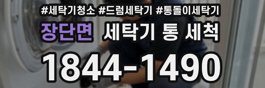 장단면 세탁기 통 세척