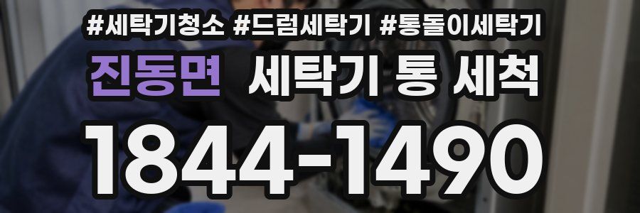 진동면 세탁기 통 세척