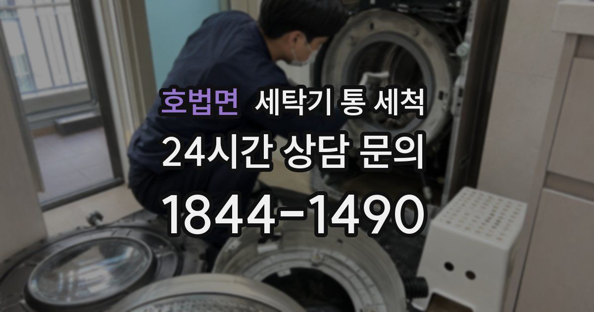 호법면 세탁기 통 세척