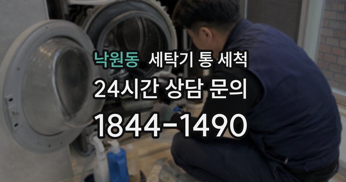 낙원동 세탁기 통 세척