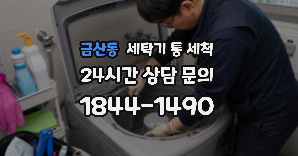 금산동 세탁기 통 세척