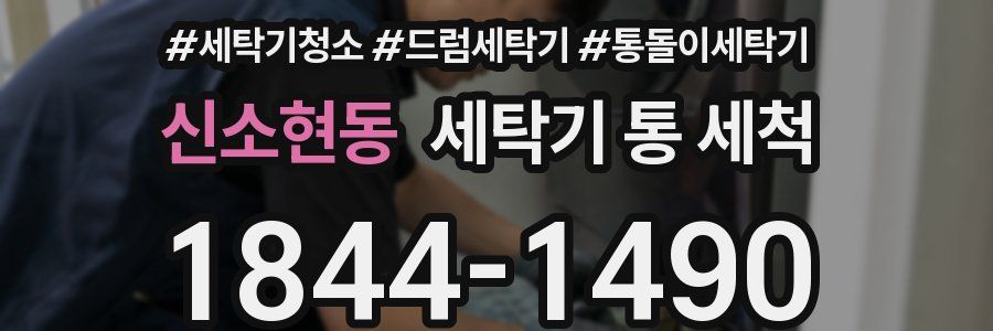 신소현동 세탁기 통 세척