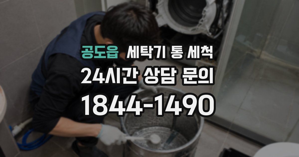 공도읍 세탁기 통 세척