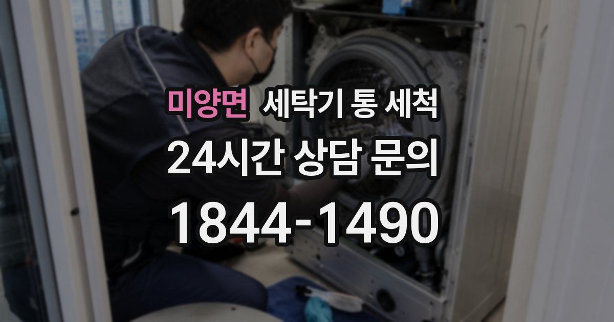 미양면 세탁기 통 세척