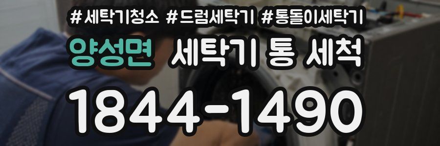양성면 세탁기 통 세척