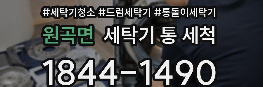 원곡면 세탁기 통 세척