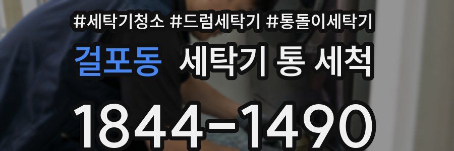 걸포동 세탁기 통 세척