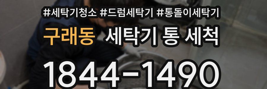 구래동 세탁기 통 세척