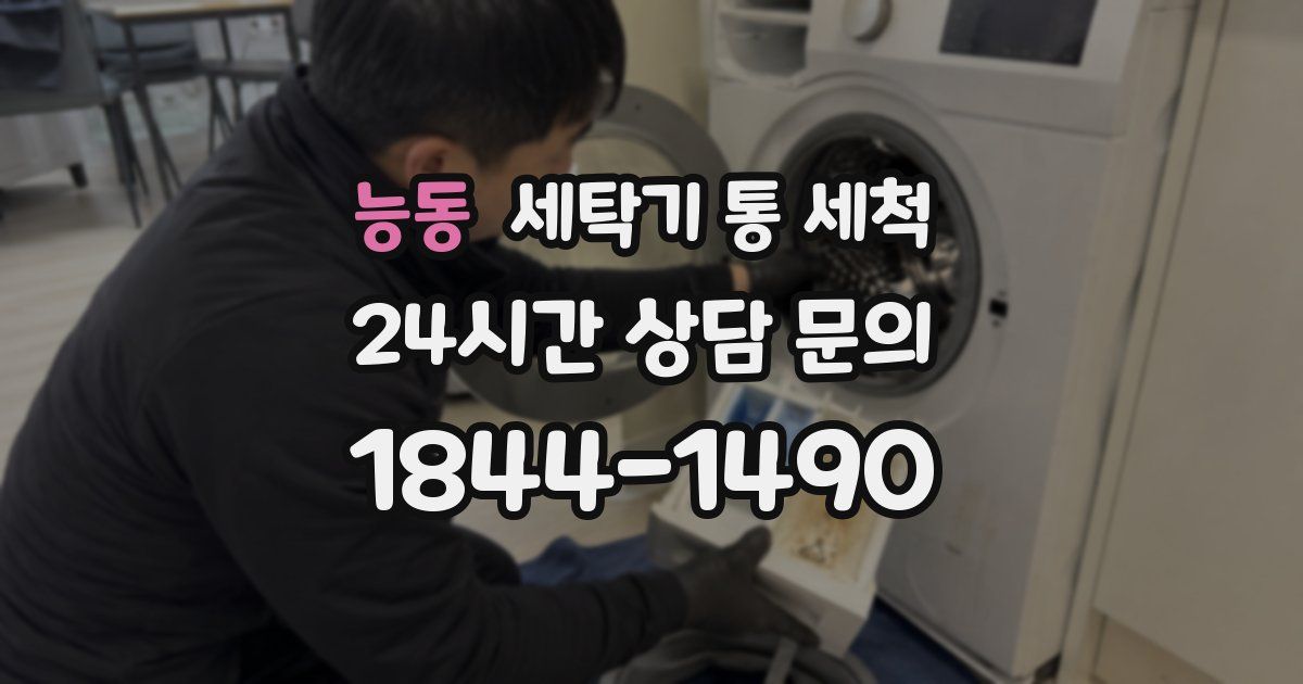 능동 세탁기 통 세척