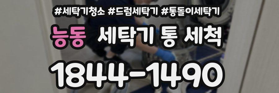 능동 세탁기 통 세척