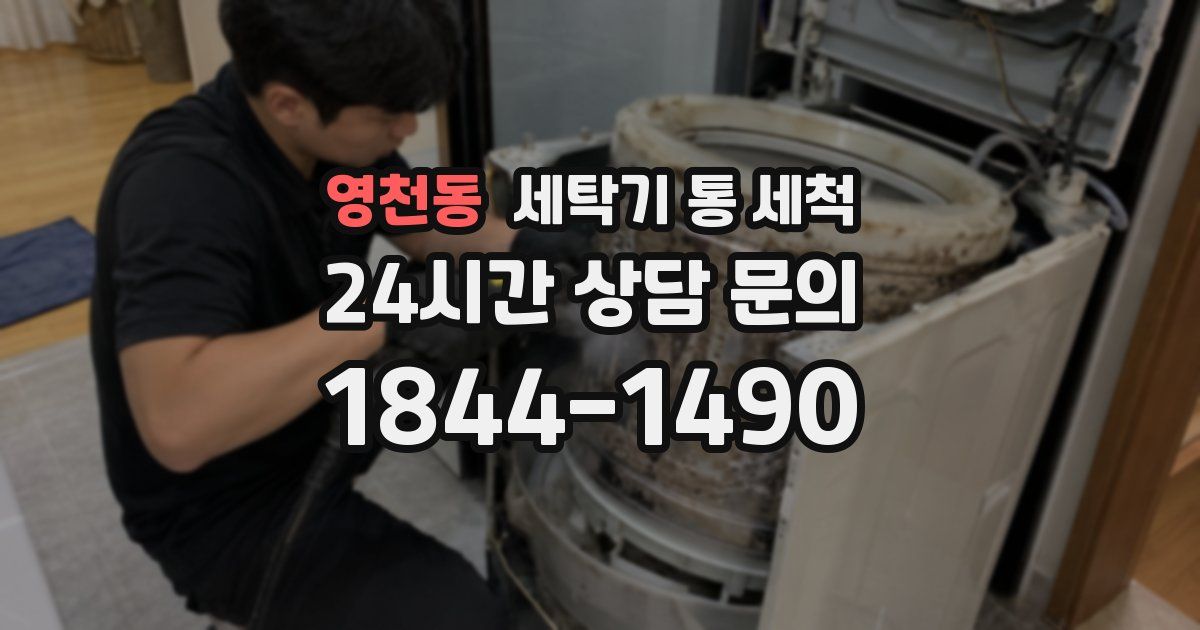 영천동 세탁기 통 세척
