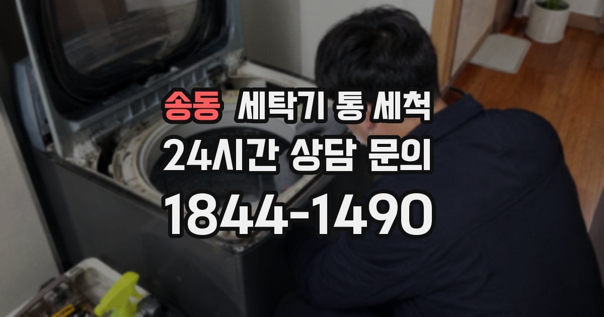 송동 세탁기 통 세척