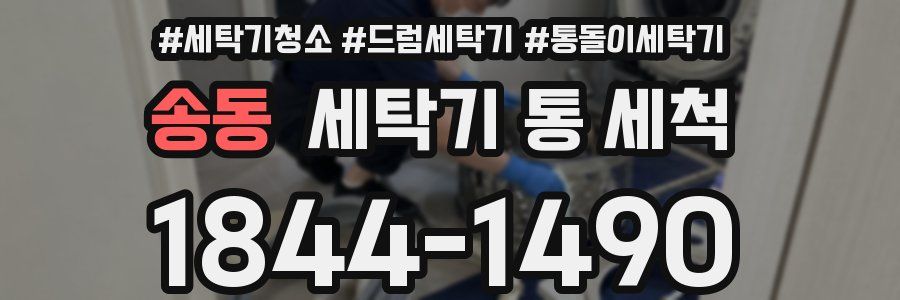 송동 세탁기 통 세척
