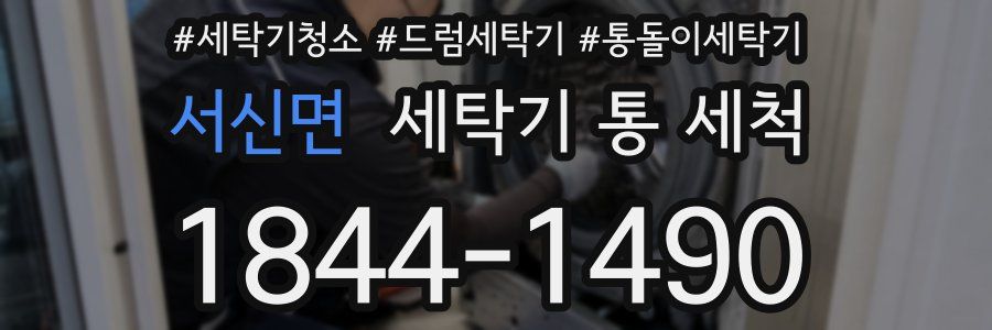 서신면 세탁기 통 세척