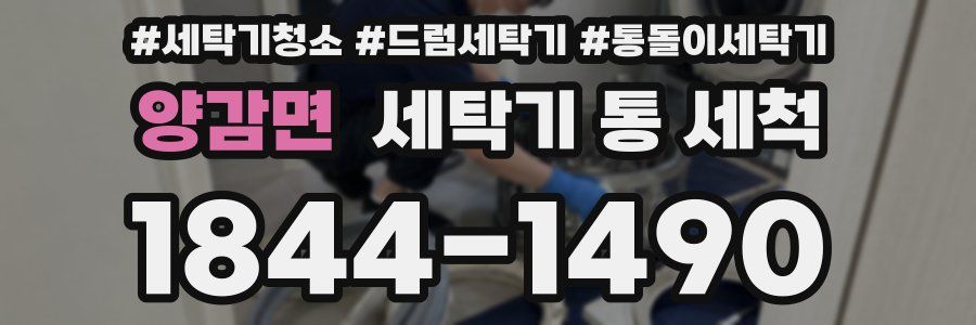 양감면 세탁기 통 세척