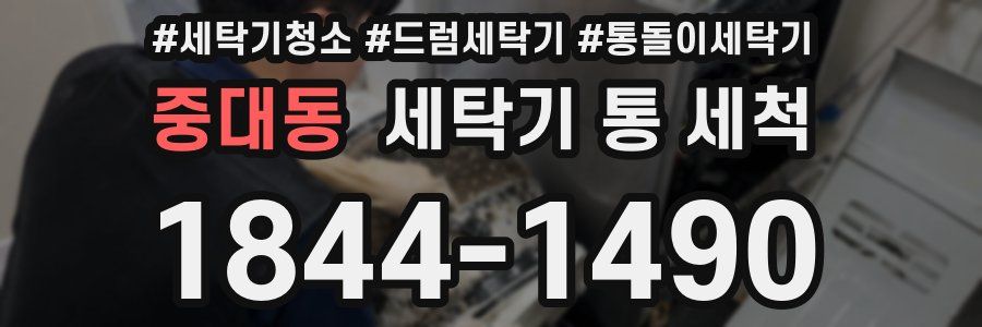 중대동 세탁기 통 세척