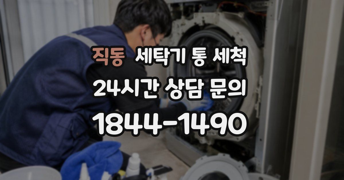 직동 세탁기 통 세척