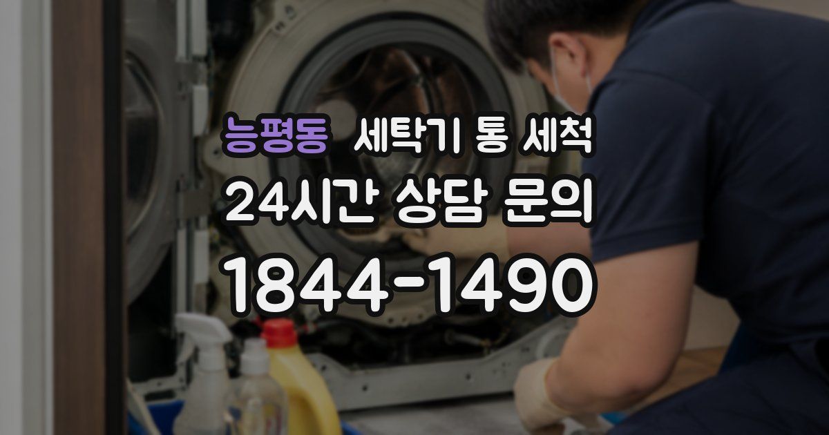 능평동 세탁기 통 세척