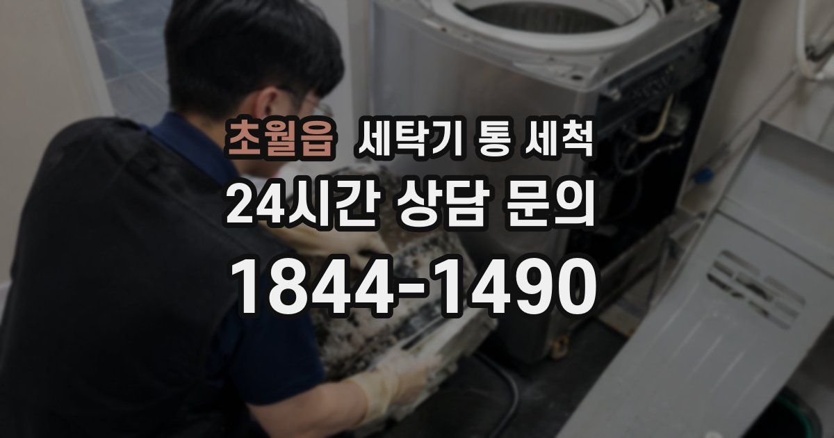 초월읍 세탁기 통 세척